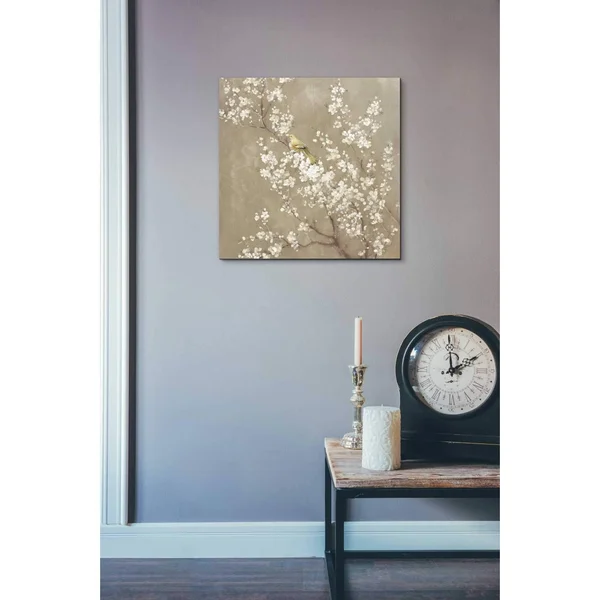 Epic Graffiti &White Cherry Blossom II Neutral& by Danhui Nai, Canvas Wall Art, 18x22x18x22