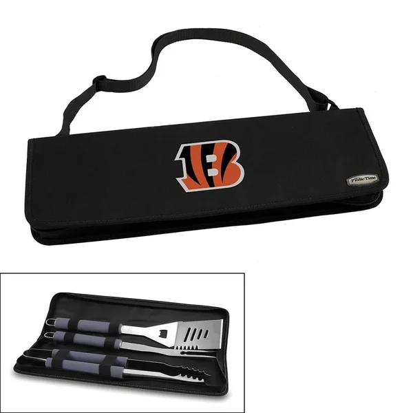 Picnic Time Black Cincinnati Bengals Metro BBQ Tote