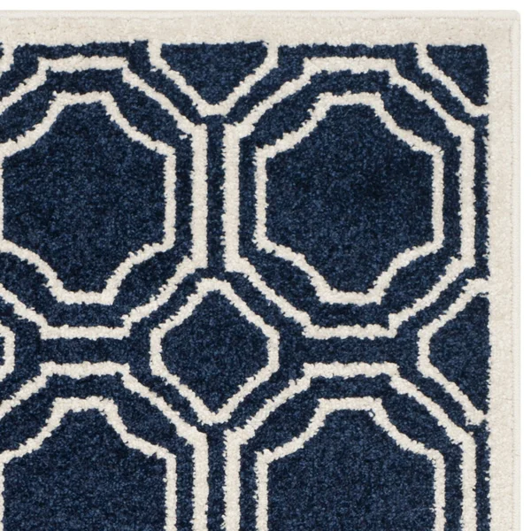 Safavieh Amherst Navy & Ivory 7& x 7& Square Rug