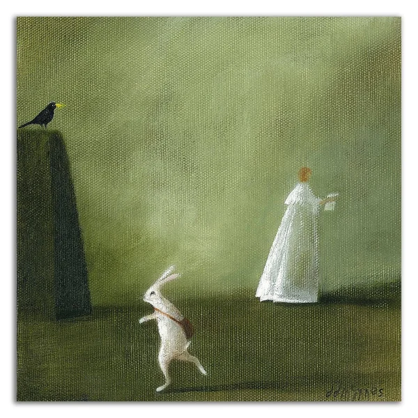 24x22 x 24x22 The Ghost Letter by DD McInnes Print on Canvas