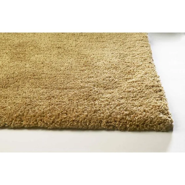 HomeRoots 8& x 11& Polyester Gold Area Rug
