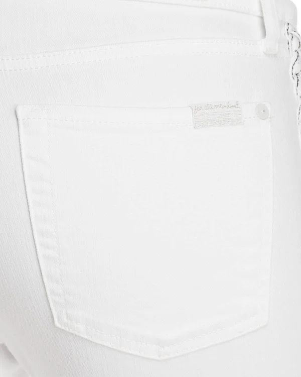 7-For-All-Mankind The Ankle Skinny in Clean White Clean White, 28