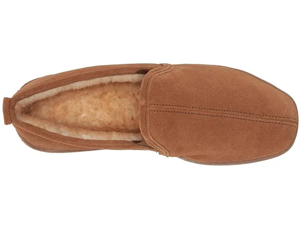 Minnetonka Twin Gore Sheepskin 7 Men's Tan