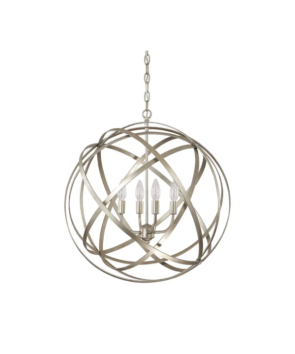 Capital Lighting 4234WG - Axis 4 Light Pendant, Winter Gold