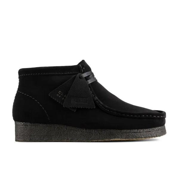 Clarks Womens Wallabee Boot Ankle - Women's, Size: 8.5, Black