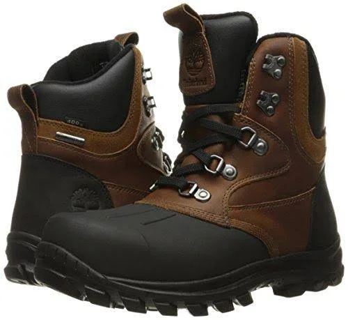 Medium Brown Timberland Chillberg Mid Shell Toe Boots - Men's Size 7.5