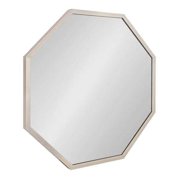 Kate and Laurel Laverty 28-in L x 28-in W Octagon Silver Framed Wall Mirror - 218781