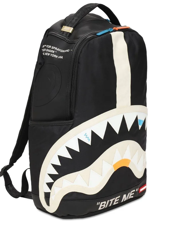 Sprayground Bite Me Shark Backpack, 18" x 6" x 11.5"
