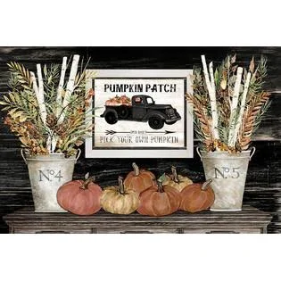 Posterazzi Pumpkin Patch Still Life Poster Print by Cindy Jacobs (24 x 18) #CIN1785