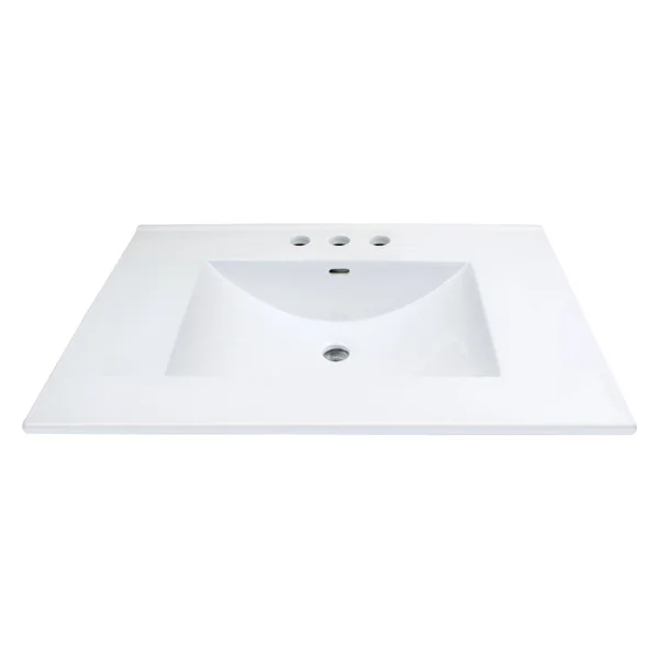 Transolid Tl-1708-01 Juliette 31-in Vitreous China Vanity Top with Integrated Sink - White