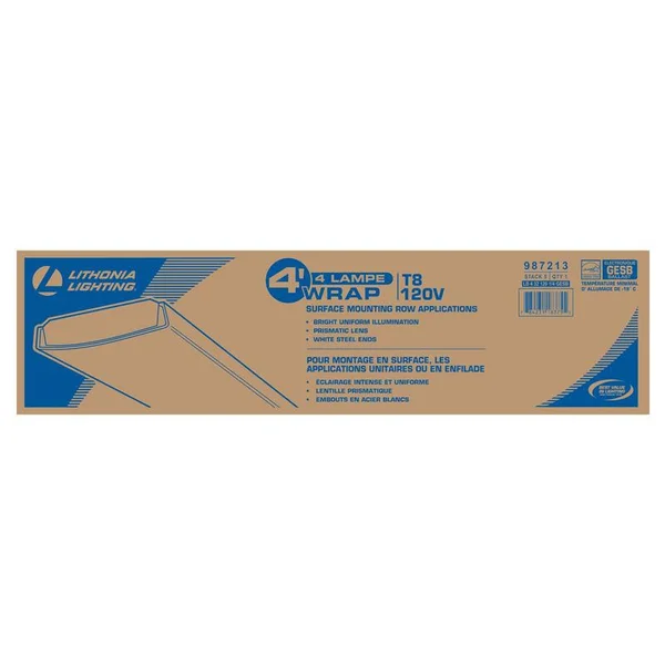 Lithonia Lighting 987213 4 Foot 4 F32T8 Fluorescent Wrap Fixture