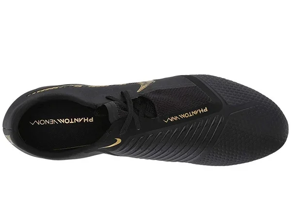 Nike Phantom Venom Pro FG Soccer Cleats (Black/Metallic Vivid Gold) - 9.5