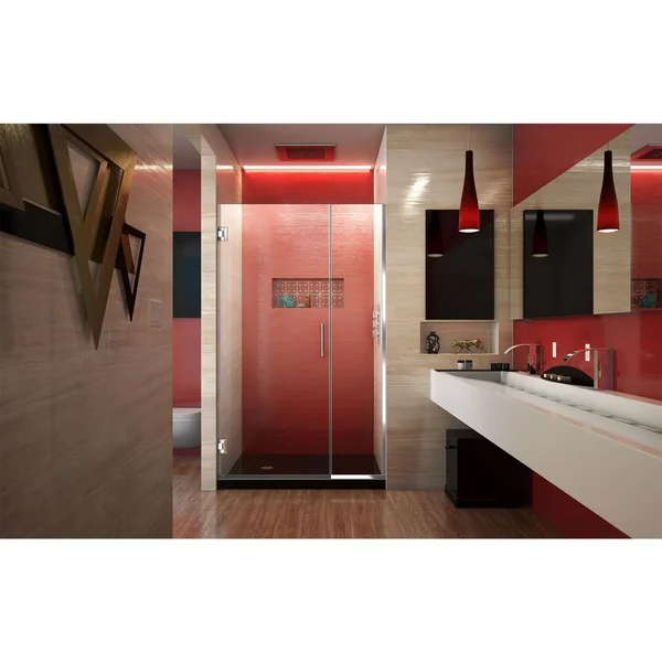 DreamLine SHDR-243807210-01 Unidoor Plus Hinged Shower DOOR, Chrome, 38 to 38-1/2x22 x 72x22