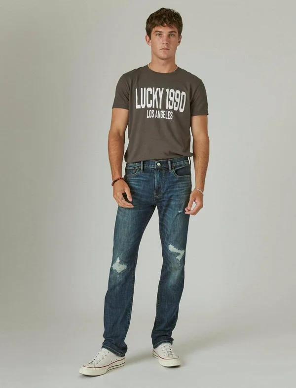 Lucky Brand 223 Straight Leg Jeans, Size 30 x 32 in Birchland at Nordstrom