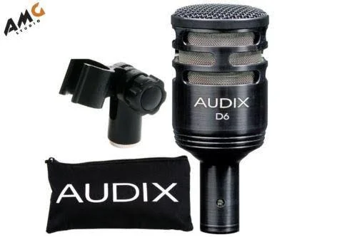 Audix D6 Dynamic Cardioid Kick Drum Microphone with Cable and Stand