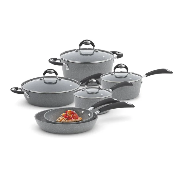 Bialetti Granito X-Tra Pots and Pans Set - 10 Piece