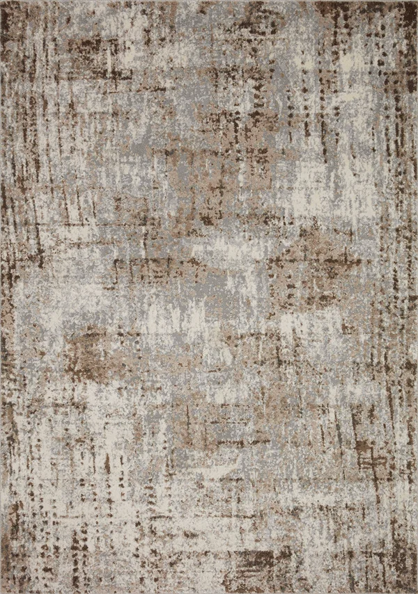 Loloi II Austen AUS-01 Natural Mocha Rug - 2 ft 4 in x 10 ft