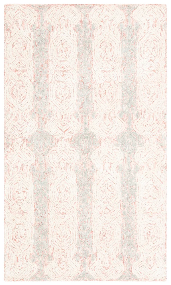 Safavieh Glamour Rug Collection GLM536U - Light Pink - Ivory - 3& x 5&