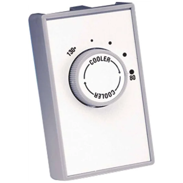 Fantech Attic Thermostat - 80 to 130 Degree, 115 Volt, 22 Amp