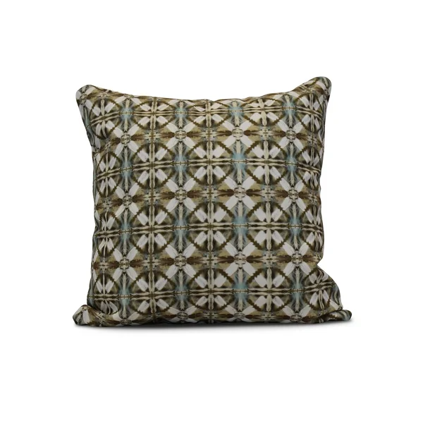 16x22 Brown Contemporary Square Throw Pillow - Down Alternative Filler