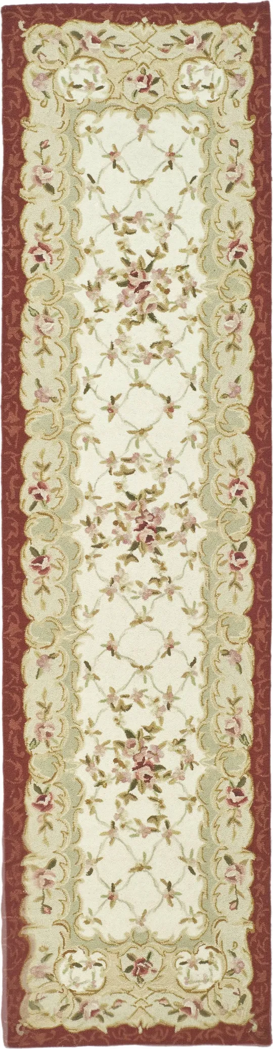 Safavieh Chelsea Ivory/Burgundy 6 ft. x 9 ft. Area Rug