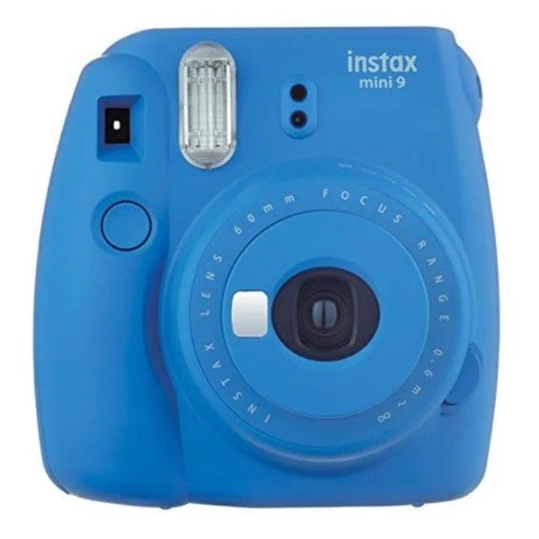 Fujifilm Instax Mini 9 Instant Film Camera (Cobalt Blue) + Fujifilm Instax Mini Twin