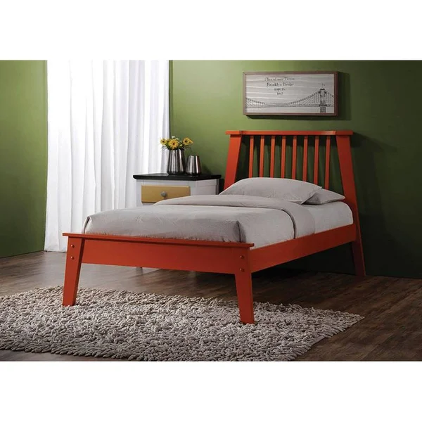 Acme Furniture Marlton Orange Queen Bed