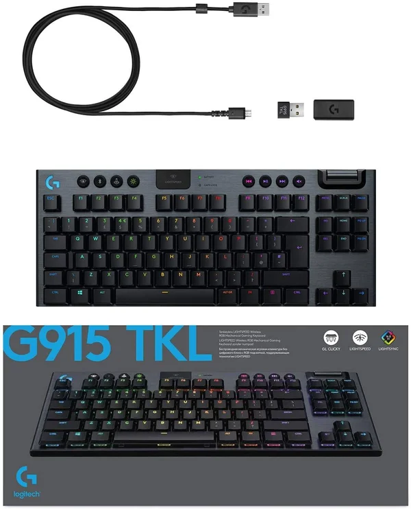 Logitech G915 TKL Lightspeed Wireless RGB Mechanical Gaming Keyboard
