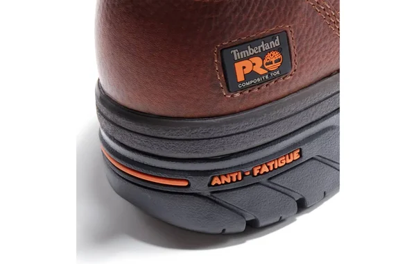 Timberland Pro Men's 8 in. Helix Composite Toe Waterproof Work Boot, Brown