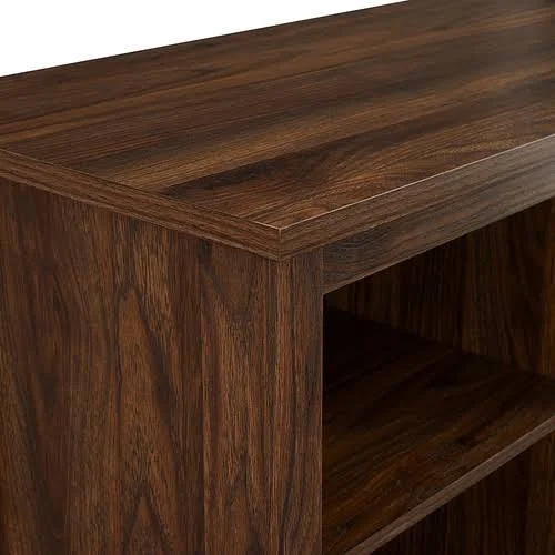 Walker Edison - Classic 58x22 Fireplace TV Stand for TVs Up to 65x22 - Dark Walnut