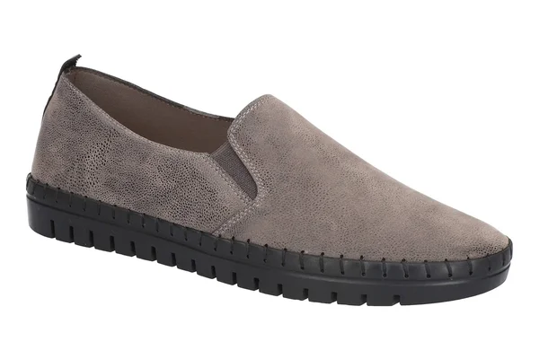 Easy Street Fresh Women's Slip-On Sneakers - Size: 5.5, Med Grey