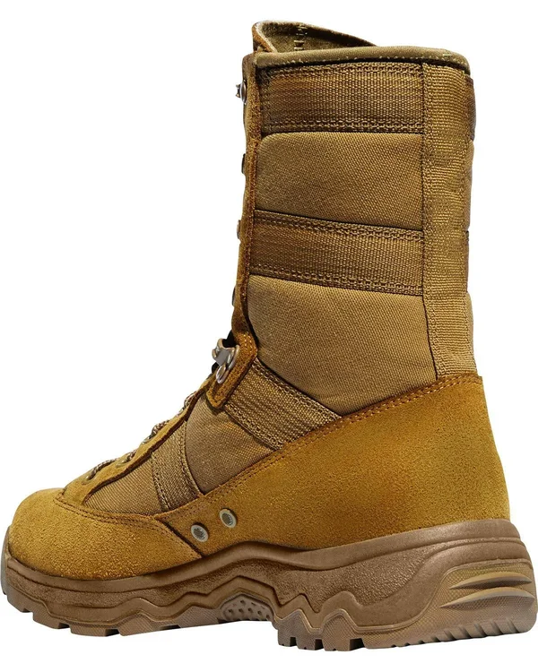 Danner Men's Reckoning Hot 8x22 Combat Boot, Size: 15, Coyote Full Grain Leather/Nylon