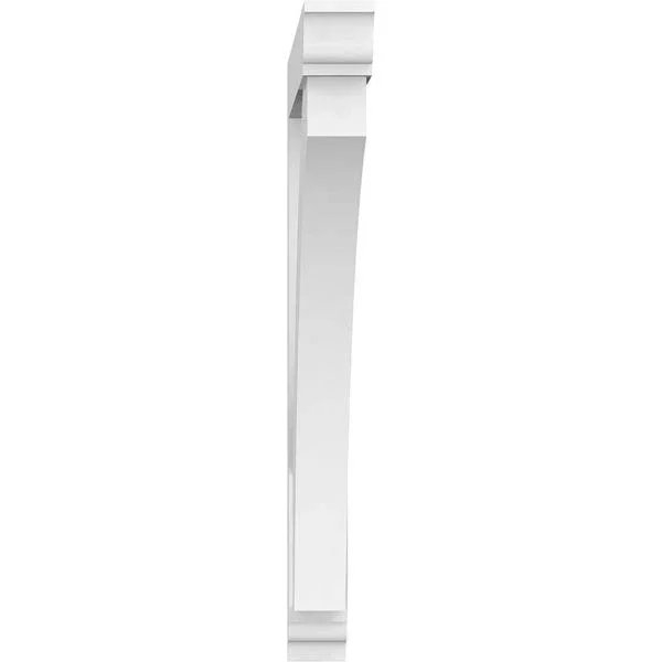 Ekena Millwork BKTP03X36X36THR01 Standard Thorton Architectural Grade PVC Bracket with Traditional Ends - 3 x 36 x 36 in.