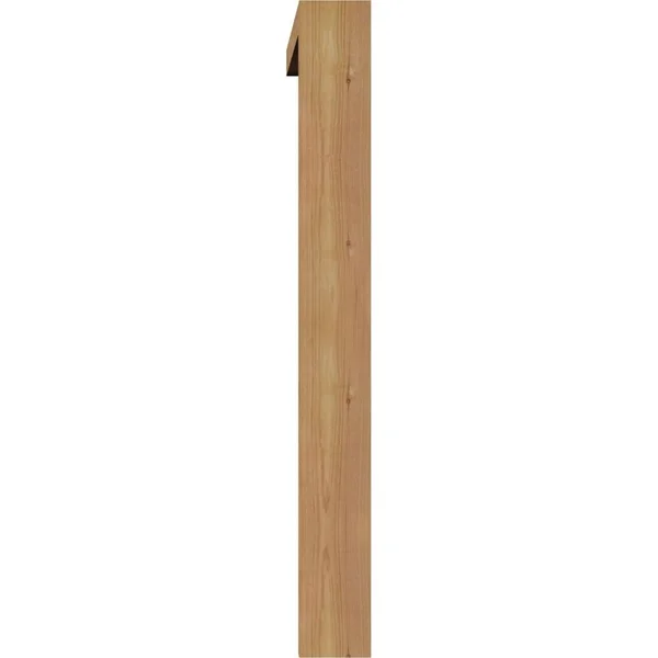 Ekena Millwork BKT0402X24X32TRA05SWR 3 1/2x22W x 24x22D x 32x22H Traditional Block Smooth Bracket w/ Offset Brace - Western Red C
