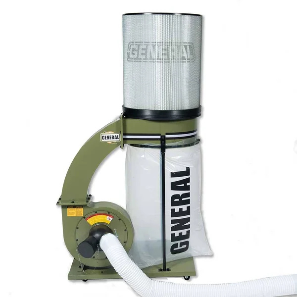 General International 10-105CFDASM1 110V 1.5 HP Dust Collector w/Dual Switch