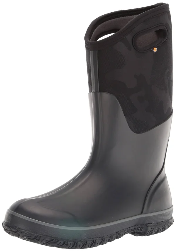 Bogs Women's Classic Tall Tonal Camo Boot - 10 - Black