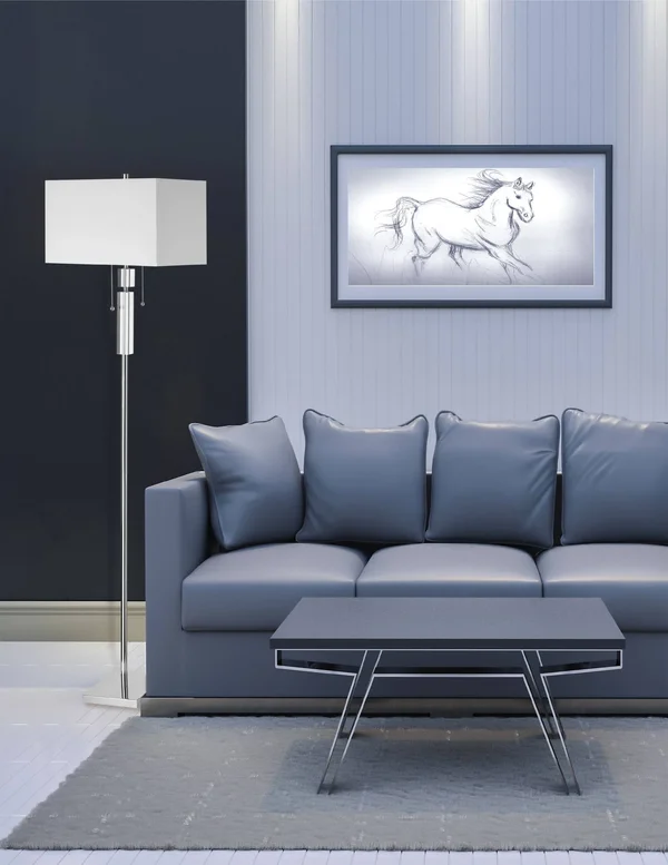 Dainolite DM231F-PC Floor Lamp - Polished Chrome