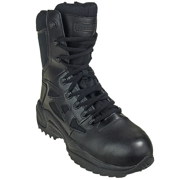 Reebok 8x22 Rapid Response RB Composite Toe Side-Zip Boots, Men's Black