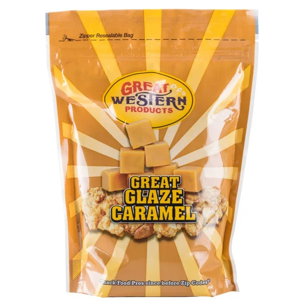 Gold Medal Glaze Pop Froasted Popcorn Mix - Caramel - 28 oz carton