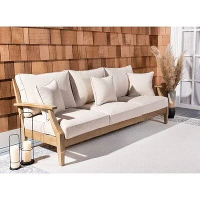 Ducan 83x22 W Outdoor Patio Sofa with Sunbrella Cushions Highland Dunes