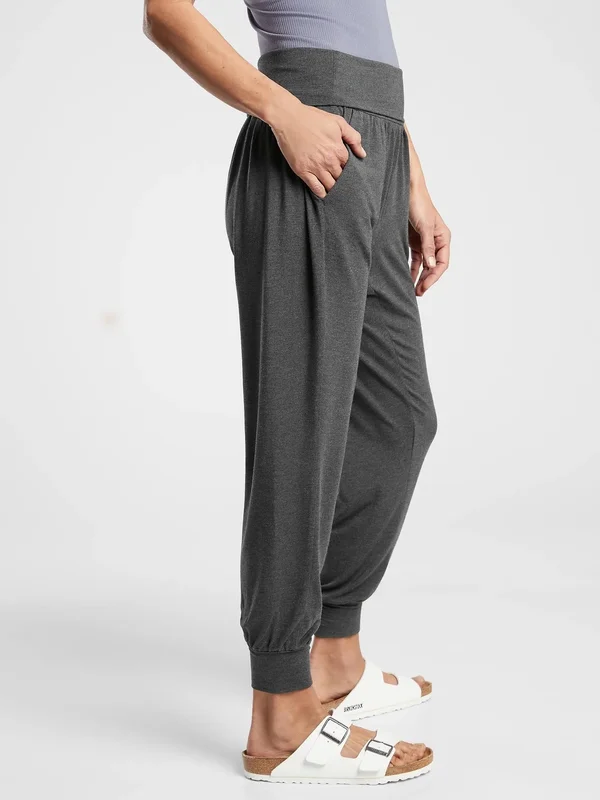 Athleta Women's Studio Jogger Black Heather Size XL