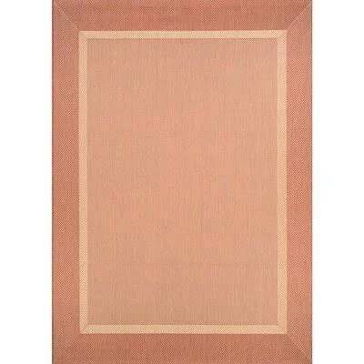 Hamid Terracotta/Beige Indoor - Outdoor Area Rug Breakwater Bay Rug Size: Rectangle 7&6x22 x 10&9x22