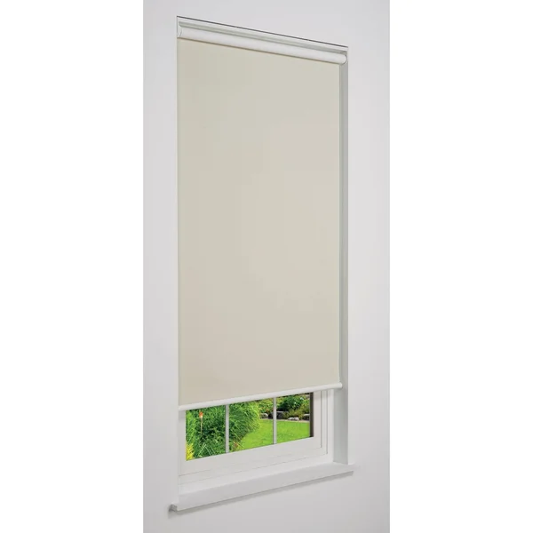 Linen Avenue Cordless Blackout Roller Shade, Beige 66 W x 78 H