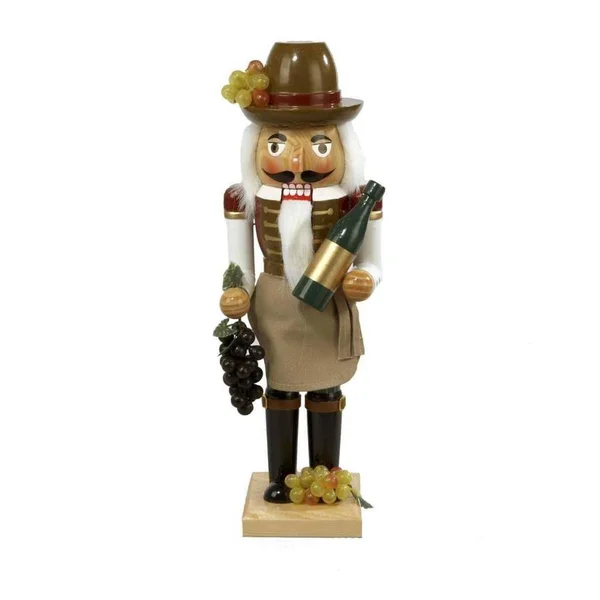 Kurt Adler J1160 Wooden Wine Grower Nutcracker - 15-inch