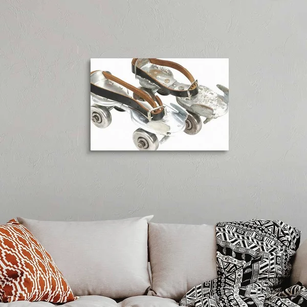 Old-Fashioned Roller Skates - Canvas Wall Art, 30x20, Great Big Canvas