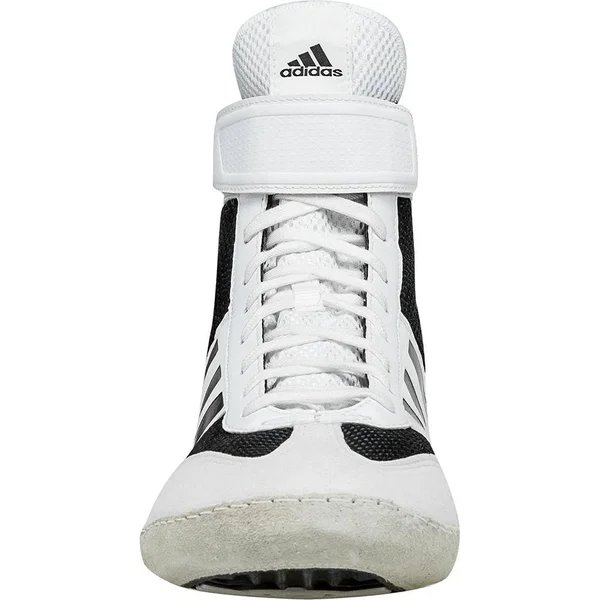 Adidas Combat Speed 5 Wrestling Shoes (White, Black)