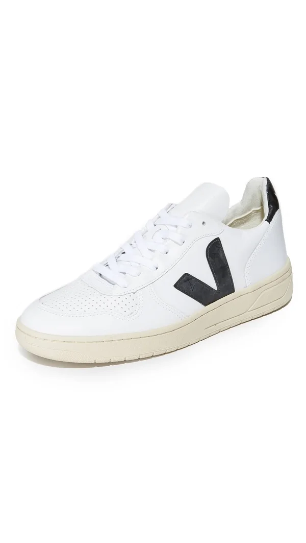 Veja V-10 Leather Sneakers