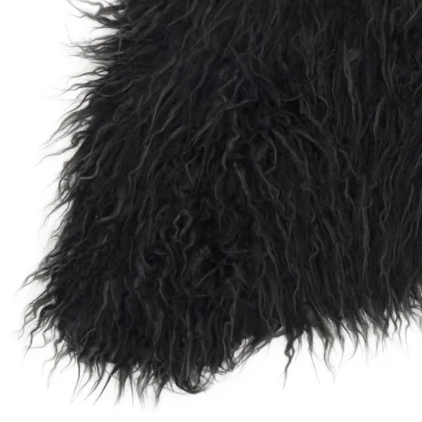 Alexander Home Rustic Faux Fur Shaped Curly Hair Shag Area Rug, Size: 3& x 5&, Beige