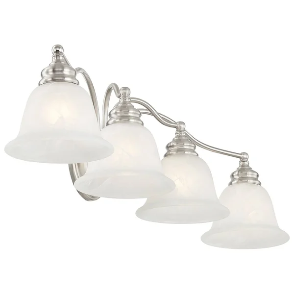 Livex Lighting 1354-01 Essex 4 Light Antique Brass Bath Vanity