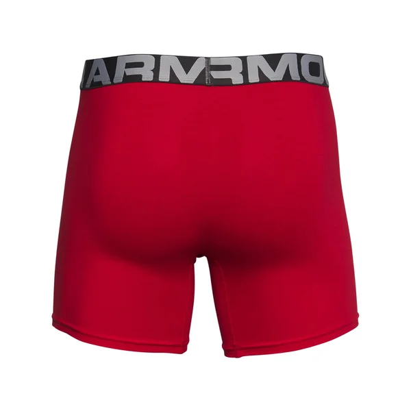 Under Armour Men's Charged Cotton 6x22 Boxerjock 3-Pack Red XL